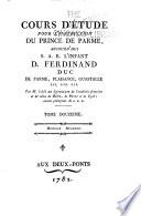 Cours d'étude pour l'instruction du Prince de Parme