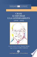Craxi. Le riforme e la Governabilità (1976-1993)