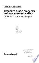 Credenza e non credenza nel processo educativo