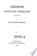 Credenze popolari veneziane