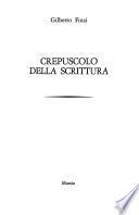 Crepuscolo della scrittura