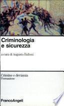 Criminologia e sicurezza