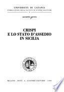 Crispi e lo stato d'assedio in Sicilia