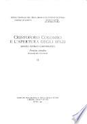 Cristoforo Colombo e l'apertura degli spazi