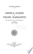 Critica d'arte e prose narrative