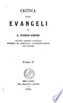 Critica degli Evangeli di A. Bianchi-Giovini