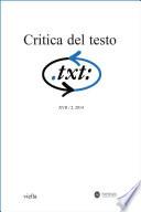 Critica del testo (2014) Vol. 17/2