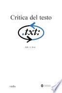 Critica del testo (2016) Vol. 19/2