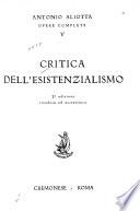 Critica dell'esistenzialismo