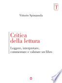Critica della lettura. Leggere, interpretare, commentare e valutare un libro