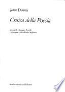 Critica della poesia