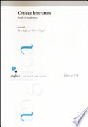 Critica e letteratura. Studi di anglistica