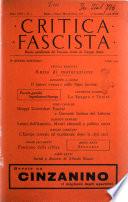 Critica fascista rivista quindicinale del fascismo diretta da Giuseppe Bottai
