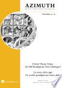 Critical Theory Today. An Old Paradigm for New Challanges?