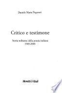 Critico e testimone