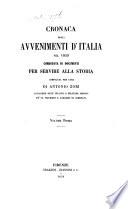 Cronaca degli avvenimenti d'Italia nel 1859 corredata di documenti per servire alla storia