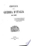 Cronaca della guerra d'Italia del 1859 ...: 1859