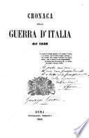 Cronaca della guerra d'Italia del 1859. [By Giuseppe Garau.]