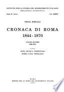Cronaca di Roma 1844-1870: 1848-1851