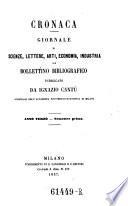 Cronaca : giornale di scienze, lettere, arti, economia e industria