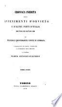Cronaca inedita degli avvenimenti d'Orvieto e d'altre parti d'Italia dall'anno 1333 all'anno 1400