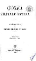 Cronaca militare estera supplemento alla rivista militare italiana