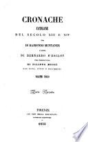 Cronache catalane del secolo XIII e XIV