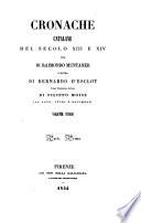 Cronache Catalane del secolo XIII e XIV ... prima traduzione Italiana di Filippo Moise con note, studj e documenti