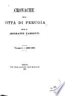 Cronache della cittá di Perugia