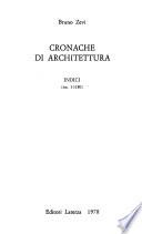 Cronache di architettura ...