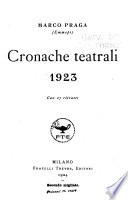 Cronache teatrali