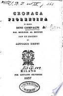 Cronica fiorentina di Dino Compagni delle cose occorrenti ne' tempi suoi