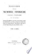 Croniche ossia memorie storiche sacro-profane di Trieste