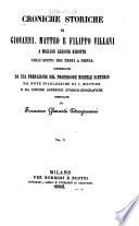Croniche storiche di Giovanni, Matteo e Filippo Villani