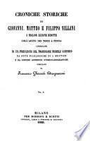 Croniche storiche di Giovanni, Matteo e Filippo Villani