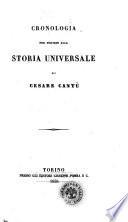 Cronologia per servire alla storia universale di Cesare Cantu