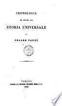 Cronologia per servire alla Storia universale