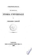 Cronologia per servire alla Storia Universale