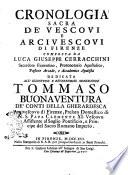 Cronologia sacra de' vescovi e arcivescovi di Firenze composta da Luca Giuseppe Cerracchini ..