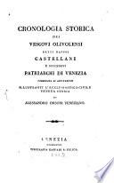 Cronologia storica dei vescovi olivolensi
