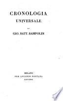 Cronologia uniuersale di Gio. Batt. Rampoldi