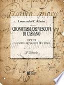 Cronotassi dei vescovi di Cassano. Diocesi Calabro Lucana dei due mari. XVII Secolo