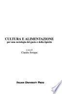 Cultura e alimentazione
