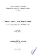 Cultura e attualità nelle Pagine lepine