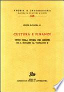 Cultura e finanze
