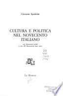 Cultura e politica nel Novecento italiano