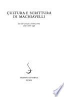 Cultura e scrittura di Machiavelli