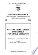 Cultura e spiritualità Borromaica tra Cinque e Seicento
