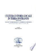 Cultura e storia locale in Terra d'Otranto: Bilanci storiografici e indirizzi di ricerca