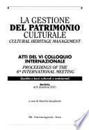 Cultural heritage management